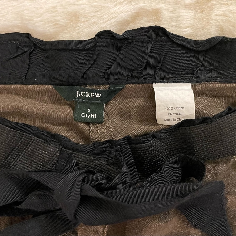 Women J Crew military cargo pants size 2